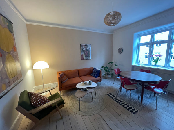 Hej! I renting out my 3-rooms flat. It is centrally located in the middle of the Copenhagen, Denmark Big, bright & calm home with balcony in Vesterbro Entire condo vacation rental 50954556