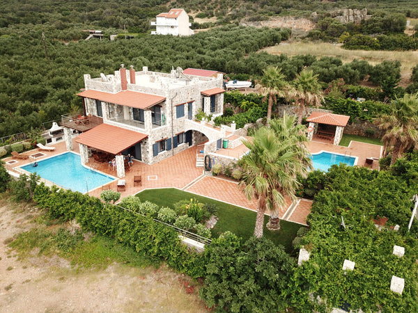 This luxury five star rock building villa is located near the beach of Kambos wi  Kambos Paradise Villa Entire villa vacation rental 42820821