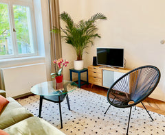 Our lovely 50m2 apartment is located in the heart of Vinohrady, the most vibrant Hlavní město Praha, Czechia Fantastic New apt+TERRACE, best location Vinohrady Entire condo vacation rental 634719507585056167