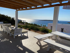 The property consists of a villa of about 130 sqm, arranged on two floors, and a Milan, Italy Villa Elicriso, TURKOMNIMA Beach Cycladic home vacation rental 32060046