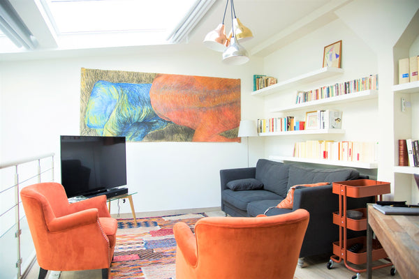Superb apartment, spirit of former artist's workshop with mezzanine. This charmi Paris, France Luxurious apartment in a dynamic neighborhood Entire rental unit vacation rental 17988493