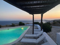 On a slight hill, with magnificent views of Delos, Paros & Naxos, the Cycladic s Athens, Greece Hesperus - with private pool, near Super Paradise Entire villa vacation rental 11620342