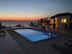 Enjoy relaxing in this large villa with amazing sea and sunset views. Situated i  Private 5 bedroom villa with pool and sea views Entire villa vacation rental 50390663