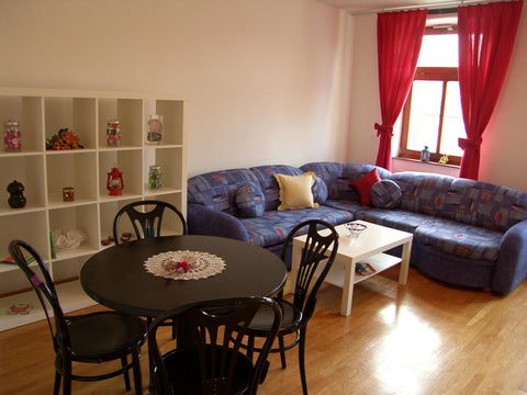 62m² komplett möbliert, Wohnzimmer mit Internet und KabelTV, ausziehbare Couch u Vienna, Austria Helle und gemütliche 2-Zimmer Wohnung Entire rental unit vacation rental 6193420