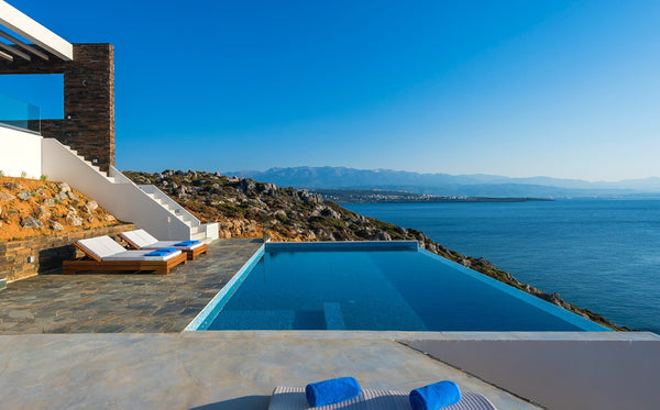 Step into the turquoise sea from this spectacular seafront luxury villa located   Villa Blue Lagoon-Unifying luxury senses SEAFRONT Entire villa vacation rental 53856510