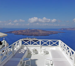 From your private sun terrace, feast your eyes on the breathtaking Caldera, the  Athens, Greece SANTONIRO VILLA, where dreams trully come true Cycladic home vacation rental 16167839