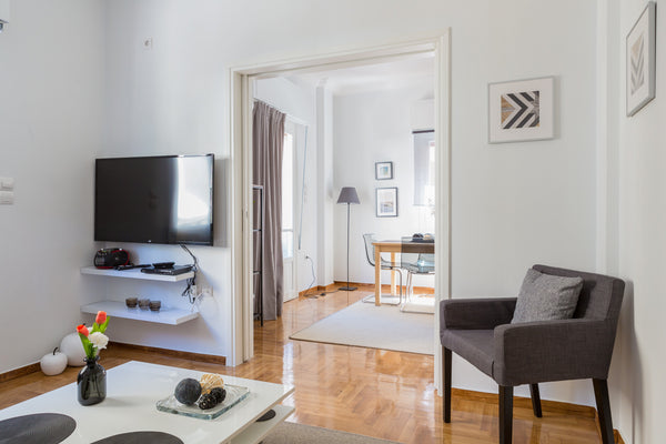 A stylish flat with balcony and view. A great choice for friends and families lo Chania, Greece 100m² Stylish Urban Flat in Bohemian neighborhood Entire rental unit vacation rental 25604646