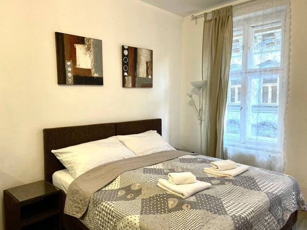 It is a bright and cozy studio apartment equipped with a double bed, a sofa, a c Prague, Czechia Spend happy days in Prague Entire rental unit vacation rental 570663946849335002