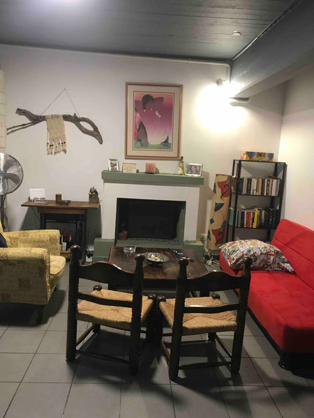 An apartment that exudes tranquility with a fireplace in the living room is loca Athens, Greece Cozy Maria’s house 10’min by foot from Acropolis Entire condo vacation rental 21995203