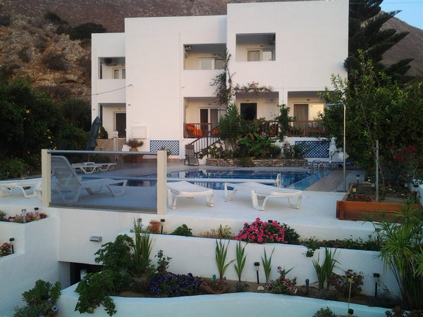 'Robin's Nest' is a friendly family run hotel set on the Rothapou peninsula near Crete Region, Greece 'Robin's' Nest Afrata APT 2 with sea views Entire serviced apartment vacation rental 34827305