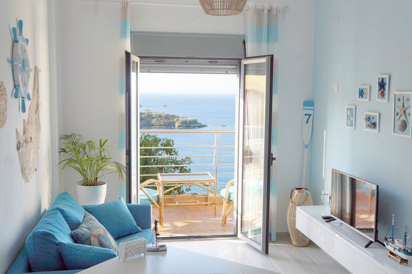 Retini apartments in Agia Pelagia is  a family 6 apartments building.  Captains  Greece Between 2 beaches + lonely coast @ Captain's suite Cycladic home vacation rental 20181259