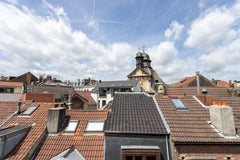 Chambre cosy au dernier étage de la maison Coeur Saint-Jacques offrant une vue s  Coeur Saint-Jacques BXL (Top floor) Private room in townhouse vacation rental 619373060294649078