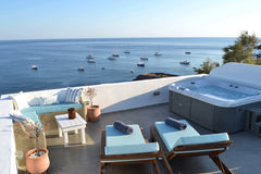 The Dome Suite of the Red Beach villa is a inspirational, luxurius, overlooking  Greece Red Beach Dome Suite with Jacuzzi Entire loft vacation rental 34959966