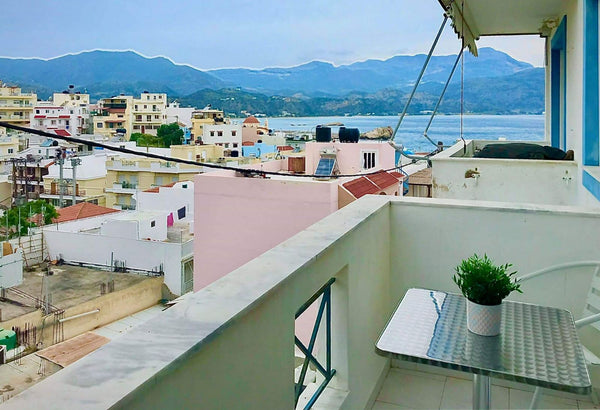Located in Pigadia, the center of Karpathos island. Just 1 minute walk from taxi  Lilis Apartment with Sea View Entire rental unit vacation rental 43428506