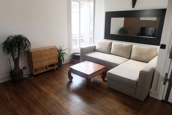 Appartement de 38 m2 typiquement parisien, agréable à vivre dans un quartier cal  2P clair et calme au pied du métro Entire rental unit vacation rental 9733454