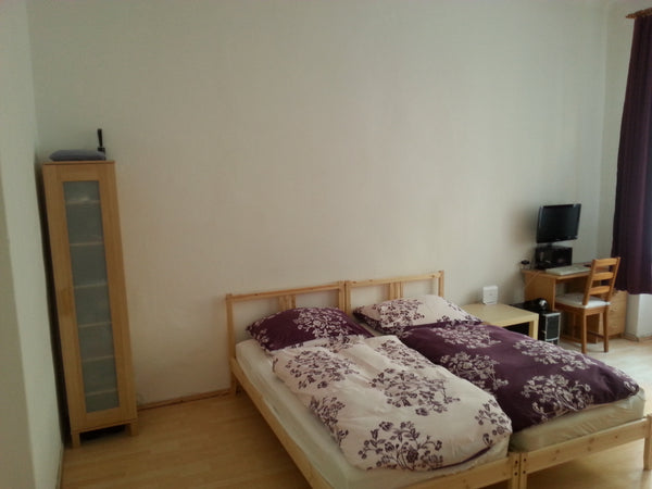 We are renting a large room (21 sqm) in our appartment. The appartment is placed Prague, Czechia Quiet bedroom in center next to a lovely park Private room in rental unit vacation rental 15283770