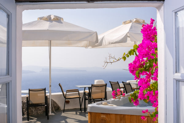 The suite has maintained Cycladic architecture and are decorated with antiques f  Superior Suite- Outdoor Hot Tub,Alexander's Suites Room in hotel vacation rental 42699271