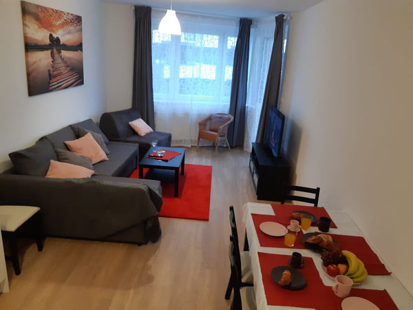 The apartment is located 2min from Strizkov metro station. New apartment house w  Apartment 106 Prosek Park 2min metro C Strizkov Entire rental unit vacation rental 32774631