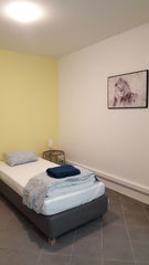 chambre single avec douche et wc privé.  frigo et micro ondes. à 2 pas de la gar  chambre (7) single 1 pers avec douche et wc privé Private room in serviced apartment vacation rental 665766853014943159