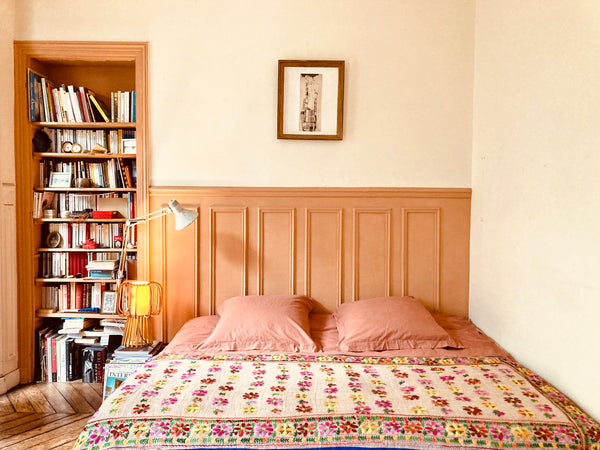 Our Parisian style flat is located next to the canal Saint-Martin. The bedroom i Paris, France Bel appartement in Paris center Entire rental unit vacation rental 5368467