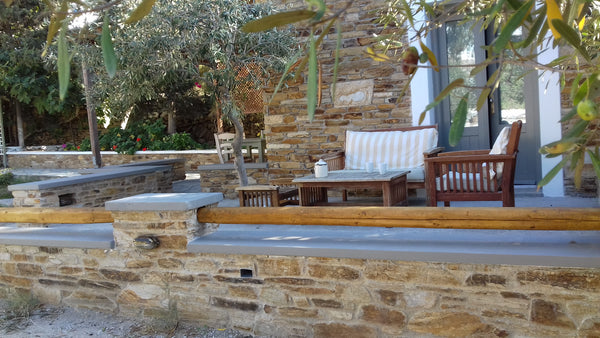 Newly built picturesque stone bungalow situated in an olive grove steps away fro Athens, Greece Sunkissed Louisa suite Entire bungalow vacation rental 19859917