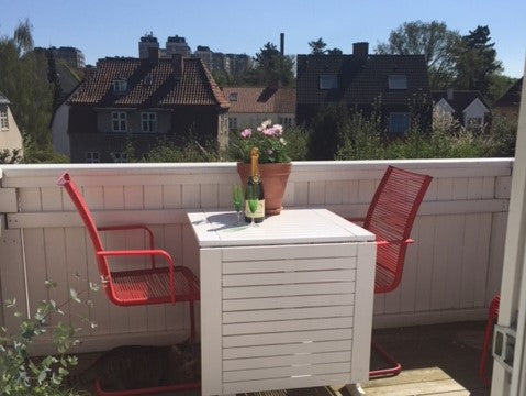 Our home is an appartment in a town house (1st and 2nd floor) with two bedrooms, Copenhagen, Denmark Charming town house appartment with terrace Entire rental unit vacation rental 34299268