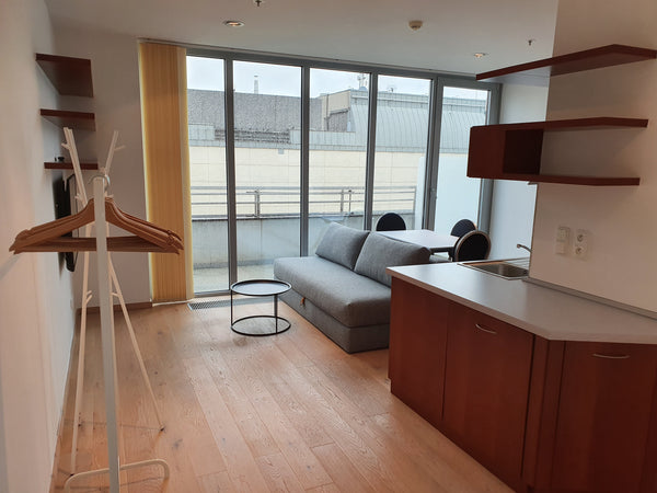 Modern, air-conditioned studio with LCD TV and free Wi-Fi. Kitchen is equipped w Prague, Czechia Top floor City center Studio with Balcony Entire rental unit vacation rental 42698123
