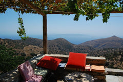 Traditional, stone house, built in a unique style 150 years ago, Renovated with  Athens, Greece Stone House overlooking the Aegean Entire home vacation rental 11905674