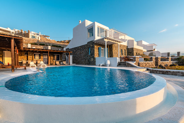 This property is located at a quiet residential area at the west side of Mykonos Mikonos, Greece Sunset Villa Iza Cycladic home vacation rental 41951509