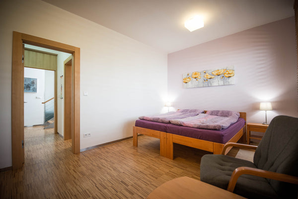 Cozy guest quarters in a new family villa. Sunny bedroom with new furniture and  Horoměřice, Czechia MODERN SUITE IN FAMILY VILLA Private room in home vacation rental 1569237