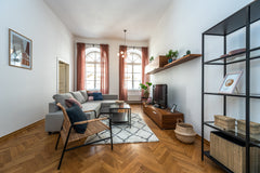 The apartment is located in the historic centre of Prague, is newly furnished. I Prague, Czechia Lovely apartment in Old Town Prague Entire rental unit vacation rental 603989235986366352