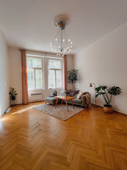 Enjoy a stylish experience at this centrally-spacious apartment in the center of Prague, Czechia Spacious old building apartment next to the river Entire rental unit vacation rental 592034034746157199