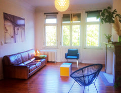 The ubication of the apartment offer great options: <br />- between 2  peaceful  Brussels, Belgium Bright, trendy arty, huge (100m) in front the parc Entire rental unit vacation rental 2408595