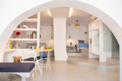 A traditionally renovated, neoclassical building, situated in a traditional squa Marpissa, Greece Traditional Arch House Paros Cycladic home vacation rental 43411963