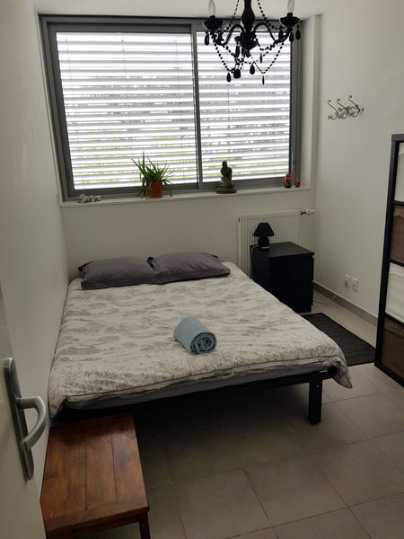 L'appartement, dans lequel je vis aussi, est situé dans l'éco-quartier Ginko <br Bordeaux, France Bordeaux-Lac près Palais Congrès, Parc Expo, Stade Private room in condo vacation rental 7525312