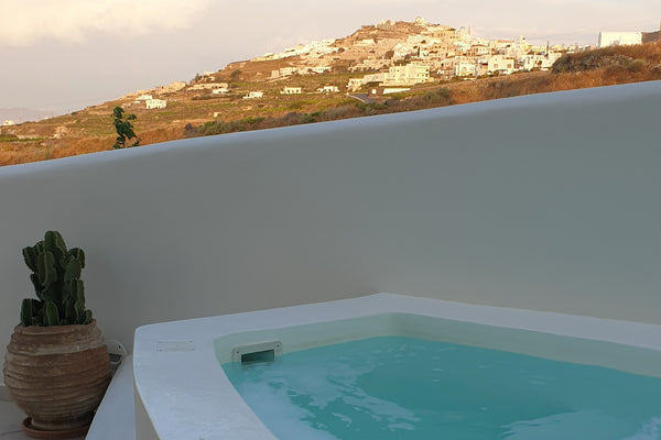 Lithos Ηouses is a complex of family-run homes, newly-renovated and tastefully d Greece Lithos Houses 2 with private heated jacuzzi Cycladic home vacation rental 36017427
