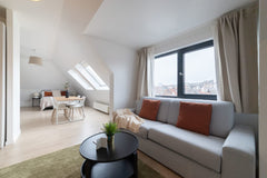 This lovely studio apartment is filled with natural light. Recently renovated, o Brussels, Belgium Sweet Inn |  Modern studio Apts. near the EU Quarter Entire rental unit vacation rental 53121046