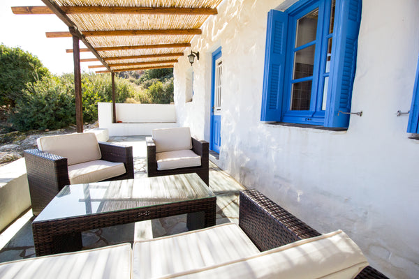 Two spaces lay out apartment with full sea view<br />a two single beds room, a l  Lazarou Beach - Apartment with full sea view Entire rental unit vacation rental 40253783