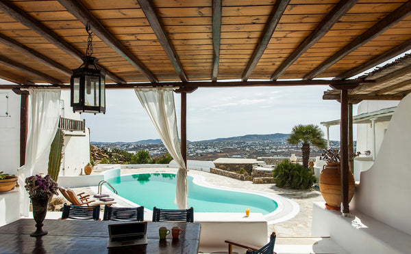This property has a typical Cycladic architectural style overlooking the town of Mikonos, Greece Pool Villa Milly Cycladic home vacation rental 32755691