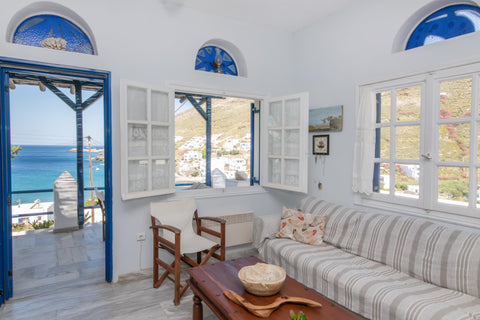 A 74 sq. house bathed in light, always available, located at beautiful Isternia  Greece Endless blue - Ormos Isternion - Tinos - Cyclades Cycladic home vacation rental 25223914