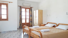 Spacious and bright apartment opening to a sunny balcony overlooking Perissa tow Perissa, Greece Bright studio apartment with balcony • Almyra Entire rental unit vacation rental 10411100