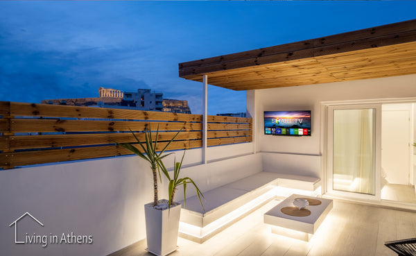 Full view of Acropolis.<br />Newly renovated studio ( 02/05/2022 ) and it’s only Athens, Greece Acropolis View - Stunning Studio  2ppl 6th floor Entire condo vacation rental 624228246673296972