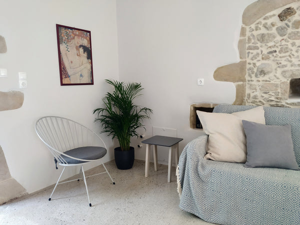 Sitting next to the Venetian 3-arch stone bridge in an 800 square meter fruit gr Voulgaro, Greece Kamara Bridge House 1-bedroom quiet retreat Entire cottage vacation rental 50824873