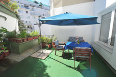 Perfekte Wohnung mit großer Terrasse für 2-4 Reisende , zentral gelegen, ruhige   70m²  Parkview-apartment with 35m² terrace Entire rental unit vacation rental 40726316
