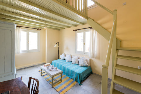 An apartment with a cosy loft in a listed neoclassical mansion, full of old worl Finikas, Greece Villa Maria-Syros,Daphne Private room in rental unit vacation rental 13694094
