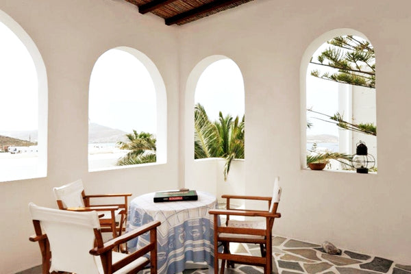 Newly renovated and spacious 80sqm apartment with large balcony and sea views, a Athens, Greece Teoria Paros | Large Sea View Apartment Entire rental unit vacation rental 31396676
