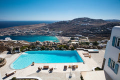 Located near Super Paradise Beach, in a privileged spot of Mykonos island, with  Athens, Greece Villa Paradiso 7 bedrooms by Fantasia Villas Entire villa vacation rental 16400524