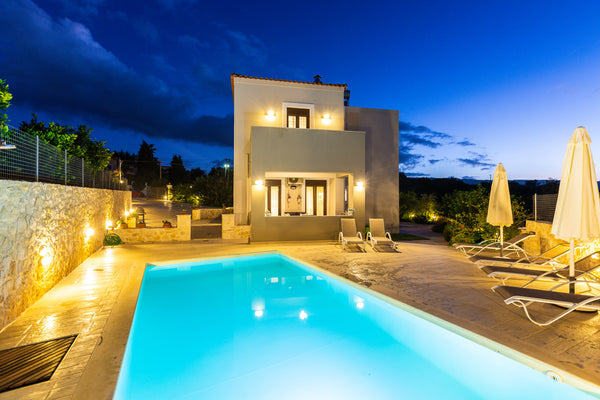 This new-built modern villa is located in the village Skouloufia, 18 km away fro Rethimnon, Greece Spacious Modern Villa with Pool and Amazing View! Entire villa vacation rental 24146337