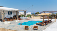 Fantastic authentic Cycladean summer living in this recently-built and superbly  Paros, Greece Charming little villa Elena w/pool and sea views! Cycladic home vacation rental 41500421