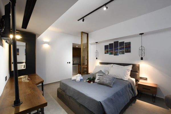 Orion Eco Suites is a building designed to offer a hospitality experience with h Heraklion, Greece ORION Eco Suites Junior Suite  Hermes Entire rental unit vacation rental 44462184